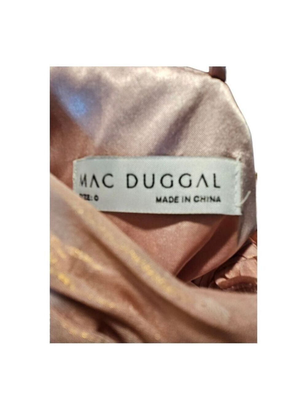 Mac Duggal One-Shoulder Midi Dress Pink Size 0 - Picture 6 of 10